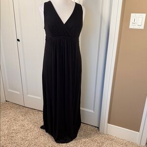 Matty M Classic Black Sleeveless Maxi Dress Size XL